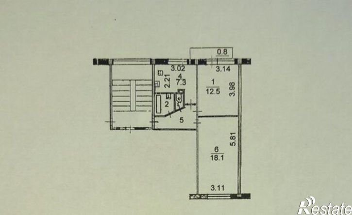 2-комн квартира Рижский пр-кт, 35,  д. 35