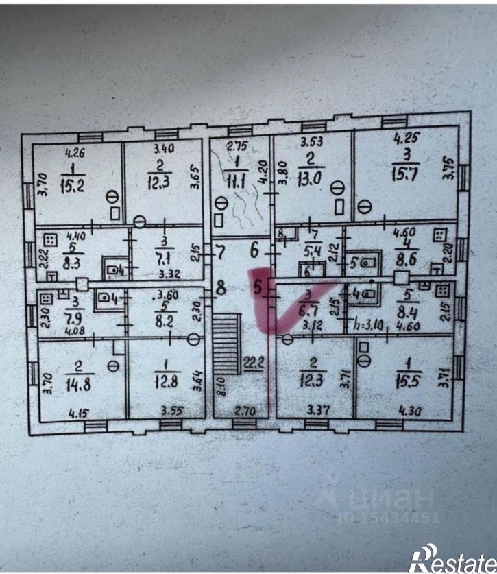 2-комн квартира улица Карла Маркса, 7А,  д. 7А