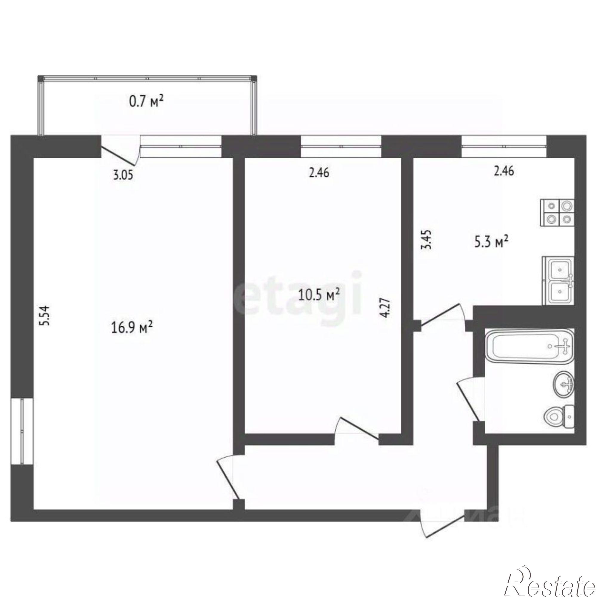 Купить квартиру за 4 700 000 рублей на улица Олега Кошевого, 21