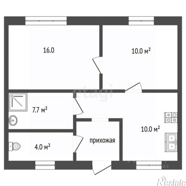 2-комн квартира ул Лесная, 15,  д. 15
