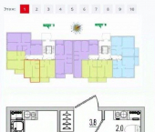 1-комн, 36 кв м, этаж 1/10 ул Крестки, 17