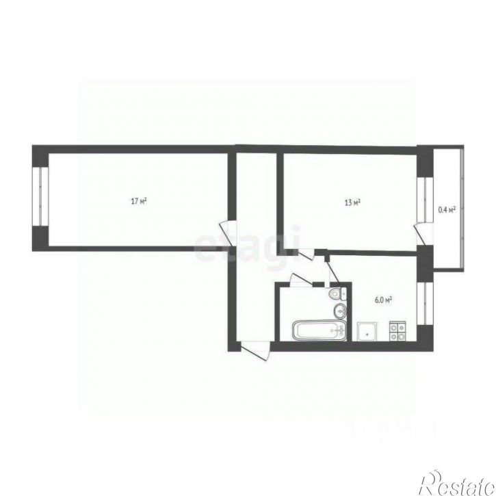 2-комн квартира ул Труда, 22,  д. 22