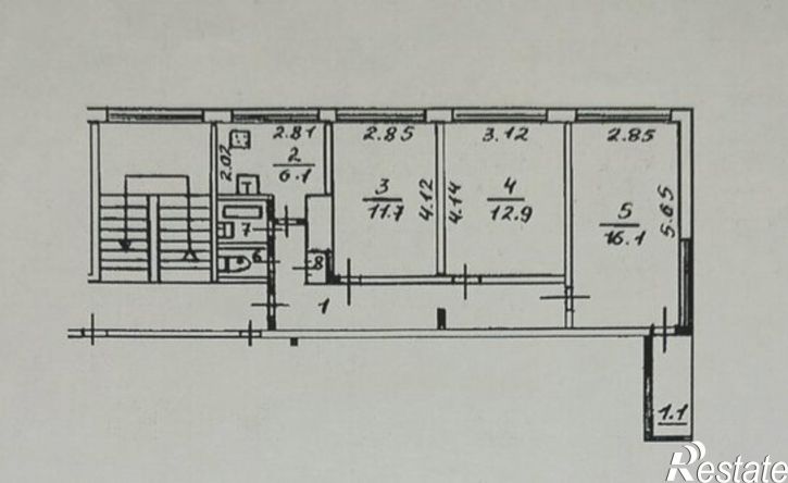 3-комн квартира ул Мирная, 4А,  д. 4А