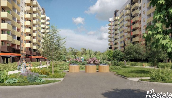 1-комн квартира в новом доме улица Юности, 10