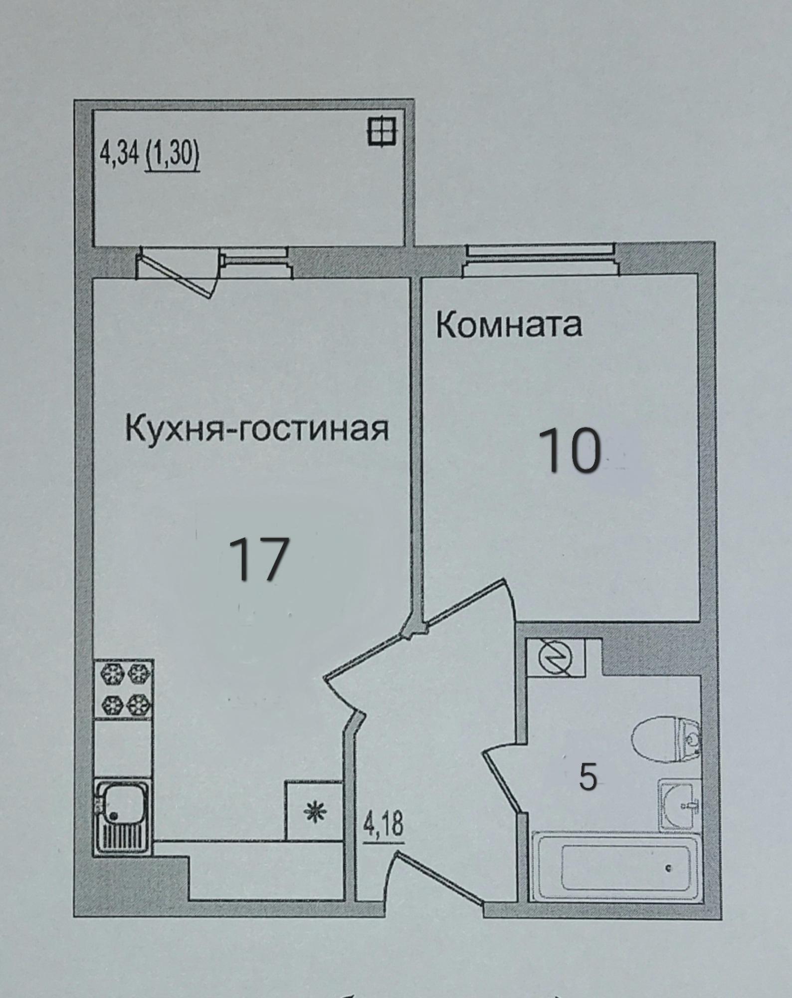 Купить квартиру за 4 600 000 рублей на Юности улица, д.22