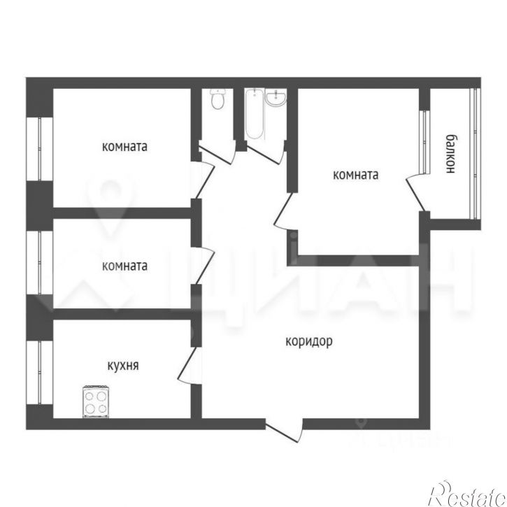 3-комн квартира ул Госпитальная, 17,  д. 17