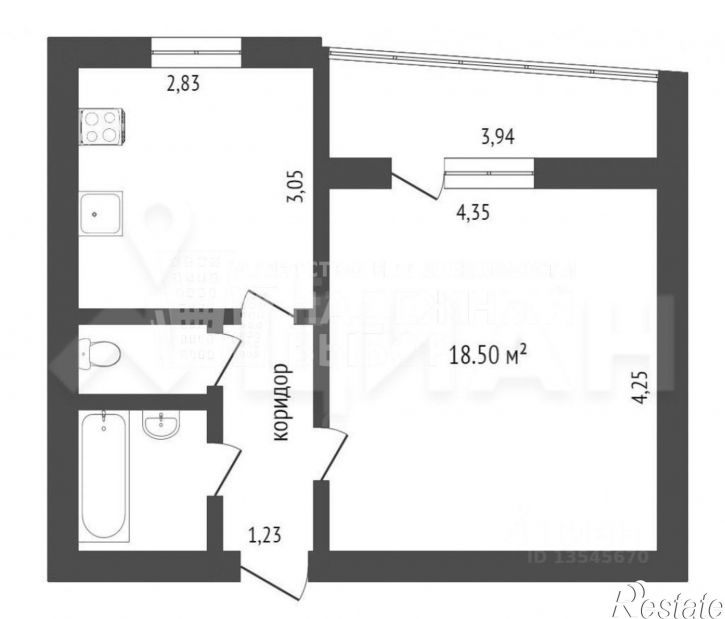 1-комн квартира ул Рокоссовского, 7,  д. 7