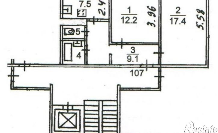 2-комн квартира ул 1-я Песочная, 45,  д. 45