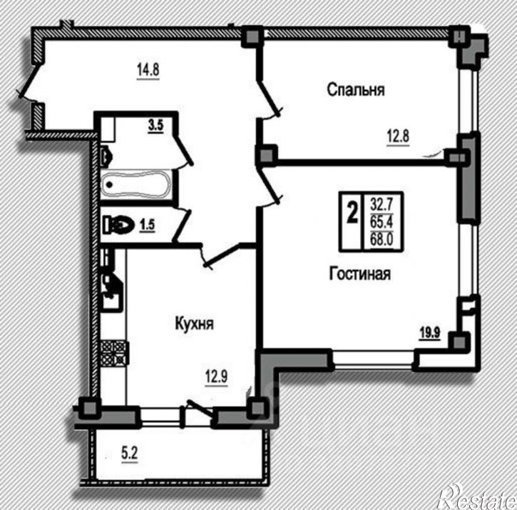 2-комн квартира ул Инженерная, 120,  д. 120