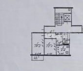 2-комн, 50кв м, этаж 9/9 Западная улица, 21А