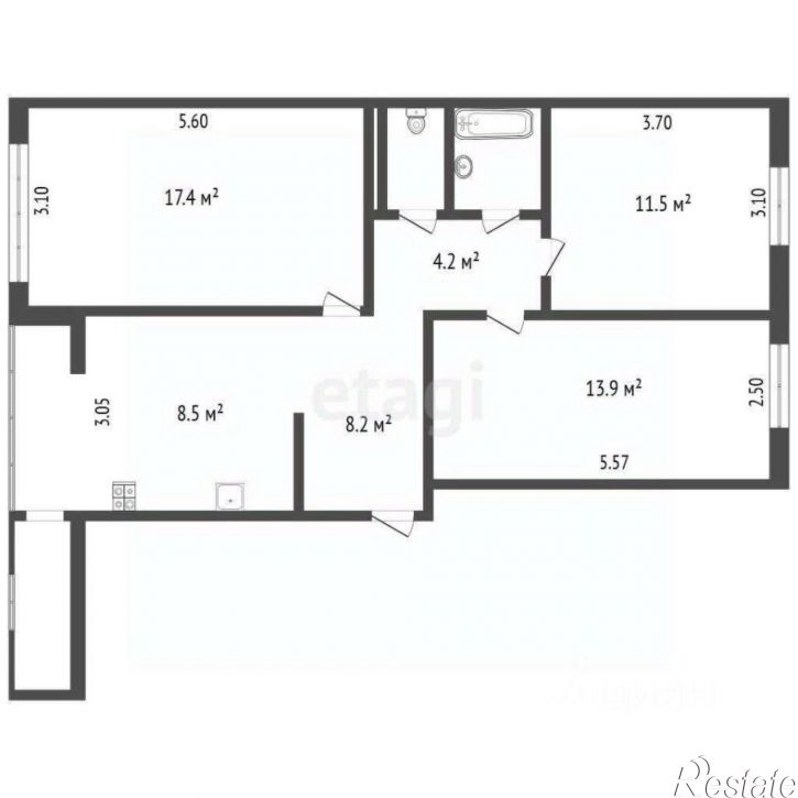 3-комн квартира ул Плехановский посад, 67,  д. 67