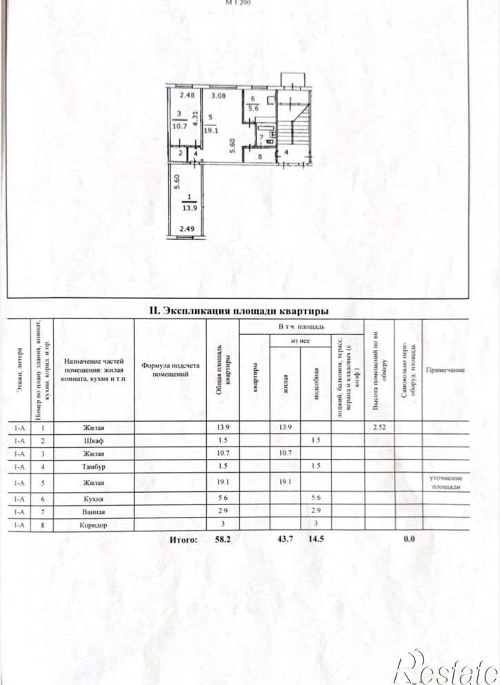 3-комн квартира Гражданская ул., д.15а
