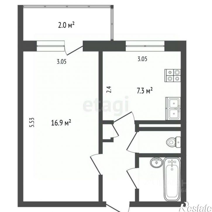 1-комн квартира ул Западная, 31,  д. 31