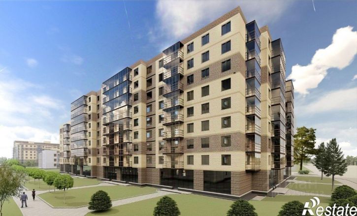 1-комн квартира в новом доме улица Юности, 10