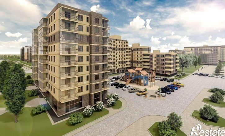 1-комн квартира в новом доме улица Юности, 10