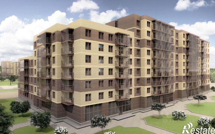 1-комн квартира в новом доме улица Юности, 10