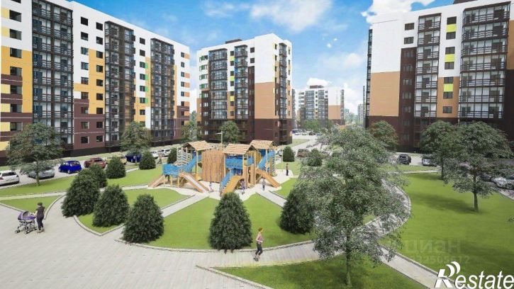 1-комн квартира в новом доме улица Юности, 10