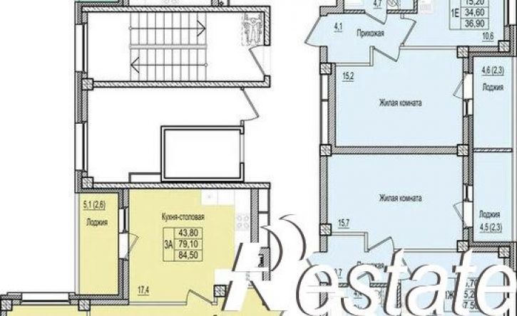 2-комн квартира в новом доме Крестовское шоссе, 9А,  д. 9А